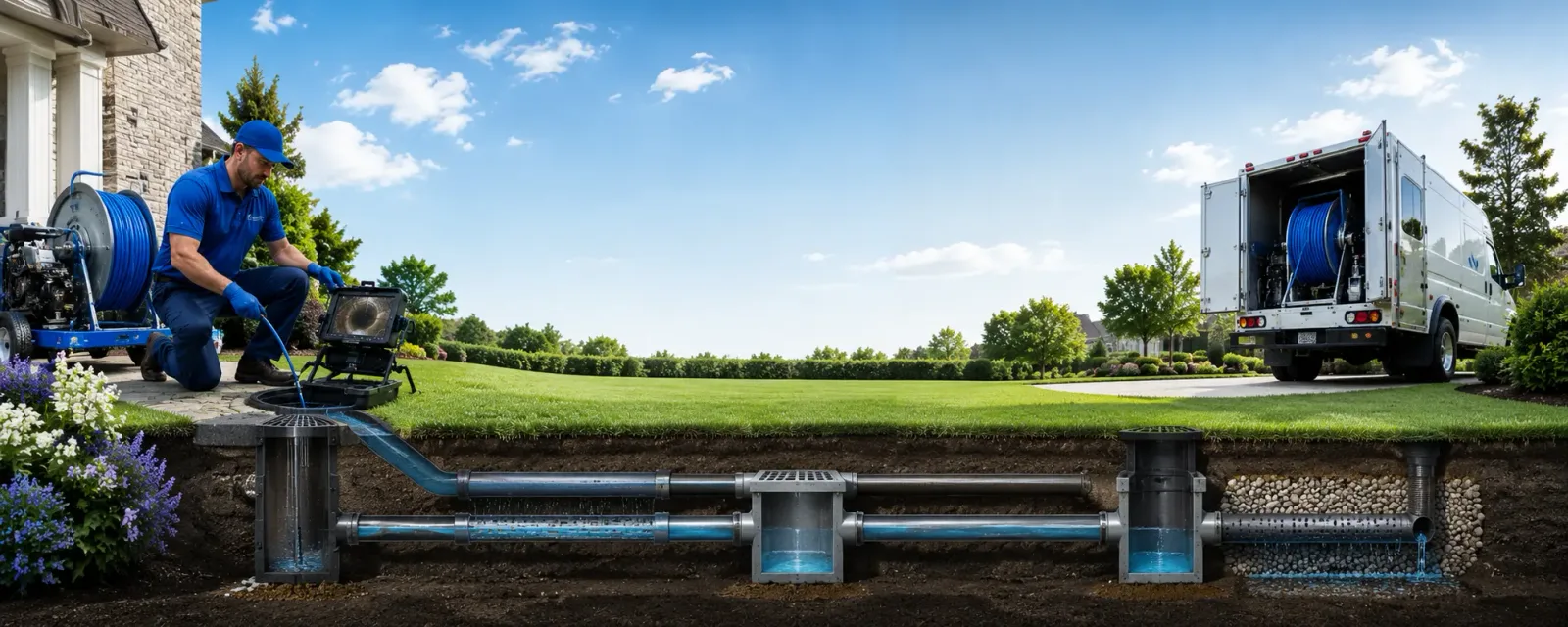 Outdoor drain cleaning information for Davenport, NY